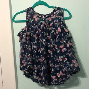 Butterfly of the should long sleeve top